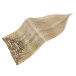 caramel blonde clip ins hair