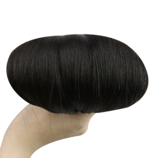 Full Shine Lightweight I Tip Hair Extensions in Off Black #1B are crafted from 100% virgin human hair for comfortable daily wear and natural movement.