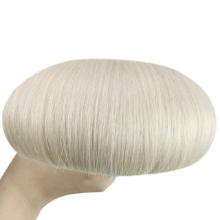 Full Shine Reusable I Tip Hair Extensions made from virgin human hair in Bleach Blonde #60 deliver professional results with seamless color matching.