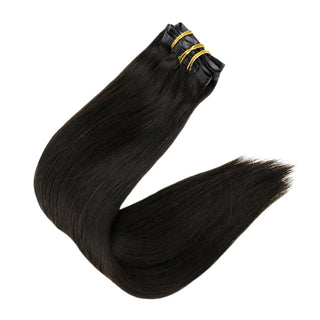 Fullshine warm black genius PU clip ins for natural shine