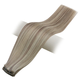 Full Shine Balayage Virgin Human Hair Extensions, Genius Weft Hair, Blonde Highlights, Hybrid Weft Hair Extensions, Sew-In Weft Hair, Volume Weft Hair, Seamless Hair Weft, Soft Silky Hair, Salon Grade Hair Extensions, Natural Look