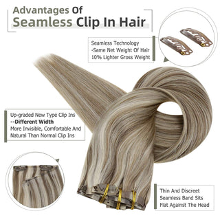 seamless clip hair extensions
