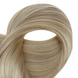 ash blonde halo hair
