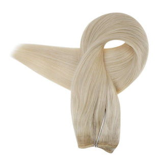 platinum blonde halo hair extensions