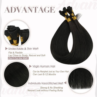 seamless weft hair extensions