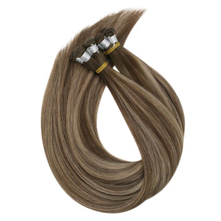 balayage handtied weft hair best hand tied weft extensions blonde sew in weft hair extensions Full Shine extensions for thin hair for women