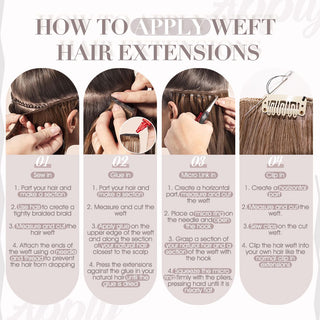 invisible weft extensions