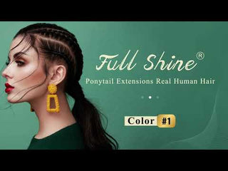 12 inch human hair ponytail