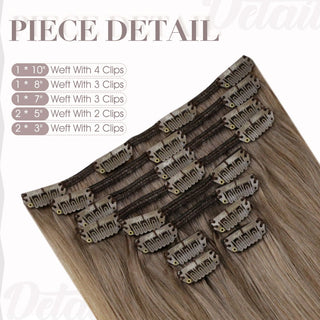 colorful clip hair extensions