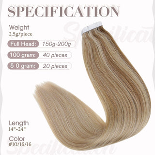 200g tape in hair extensions