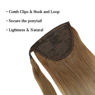 brown hair ponytail