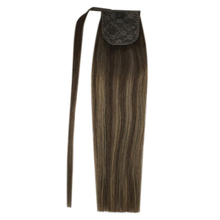 human hair ponytail wrap
