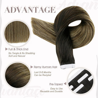invisible tape hair extensions
