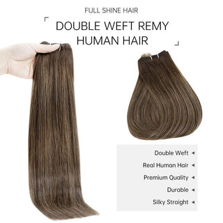 sew in weft human hair extensions
